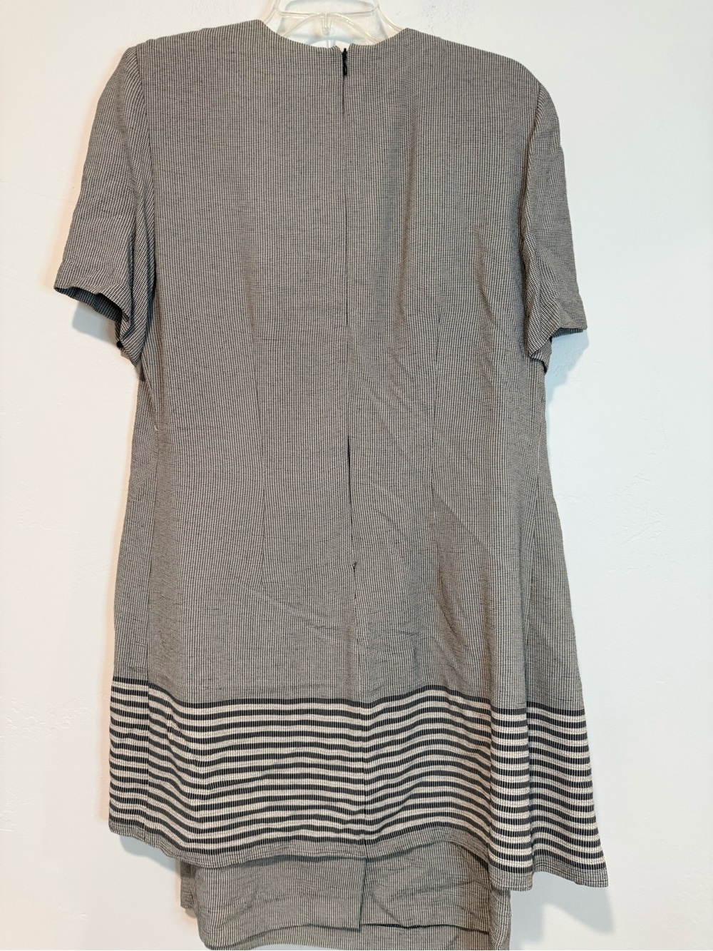 Vintage Taurus II 2 Piece Dress Jacket Set Gray Petite 10 USA Career Chic - Picture 5 of 9